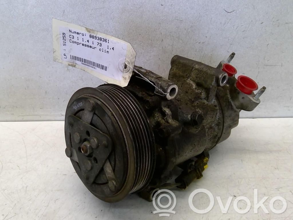 Citroen C3 Air conditioning (A/C) compressor (pump) 