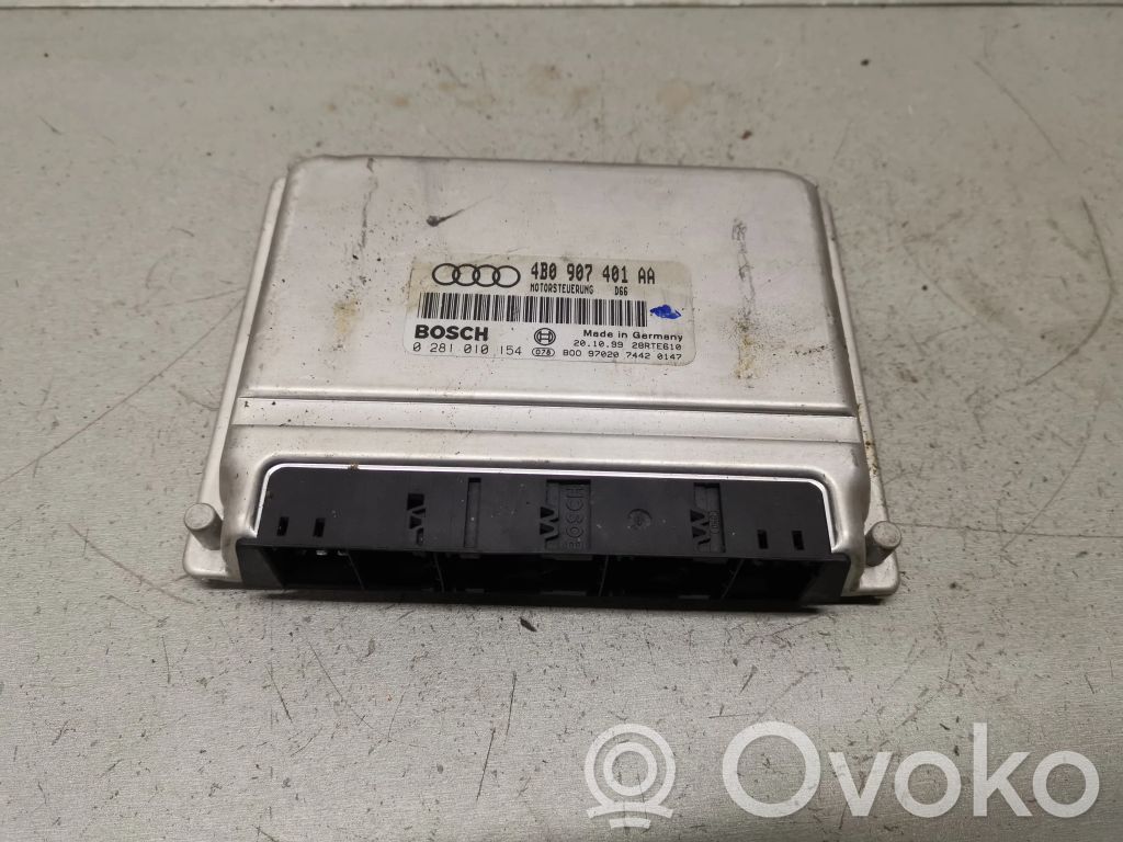Engine control unit/module   4B0907401AA,0281010154