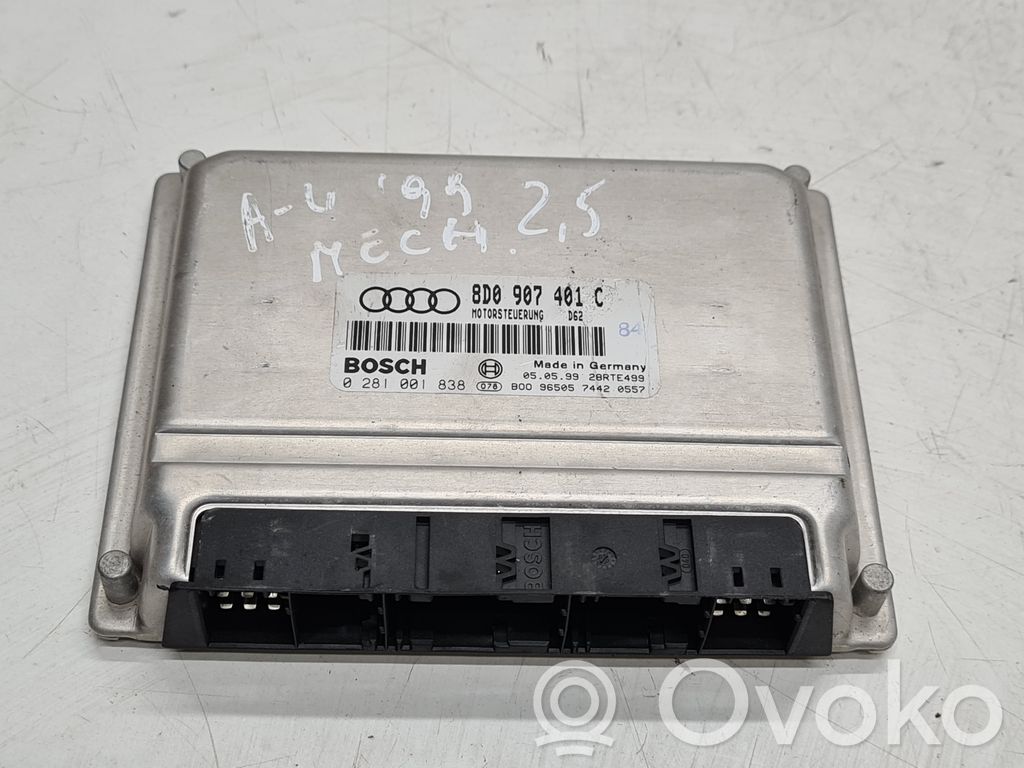 Motorsteuergerät/-modul   8D0907401C,0281001838