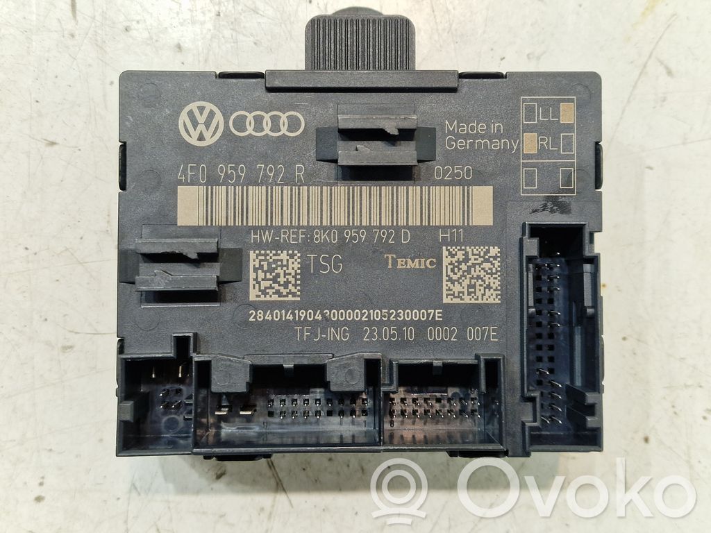 Unité de commande module de porte   4F0959792R,8K0959792
