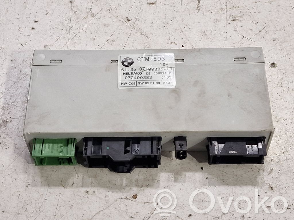 BMW 3 E92 E93 Unité de commande / module de toit ouvrant 