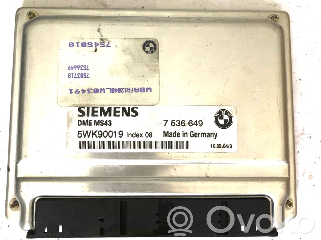 BMW 3 E46 Unidad de control/módulo del motor 