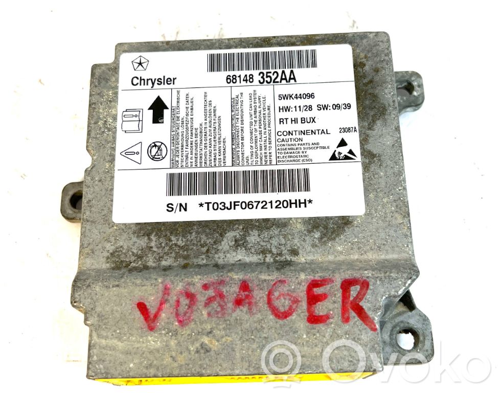 Airbag control unit/module   68148352AA,T03F0672120HH