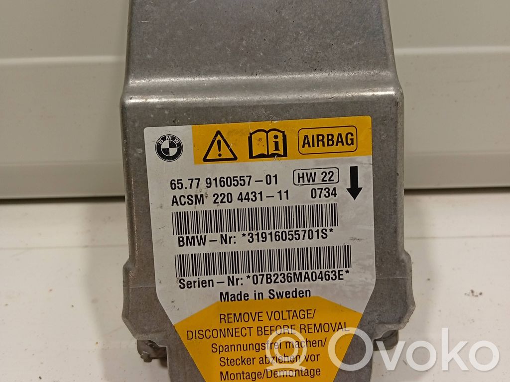 Turvatyynyn ohjainlaite/moduuli   9160557,31916055701S,220443111