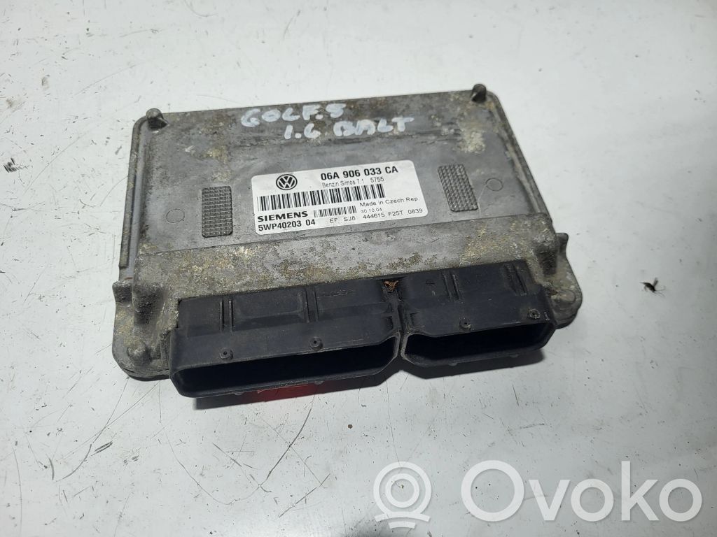 Engine control unit/module   06A906033CA,5WP4020304,715755