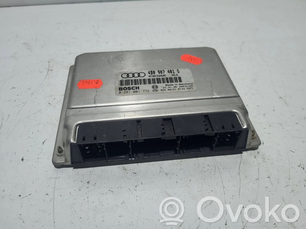 Engine control unit/module   4B0907401G,0281001772,28RTE153