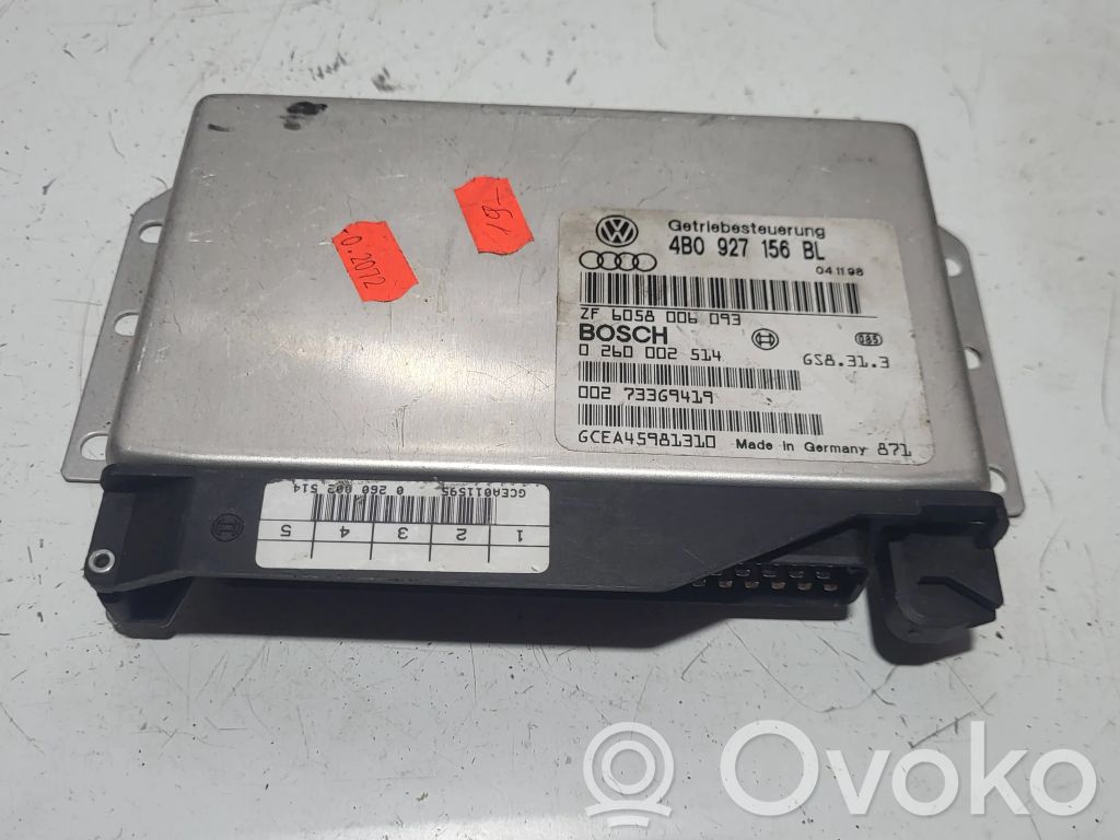 Gearbox control unit/module   4B0927156BL,6058006093,73369419,0260002514