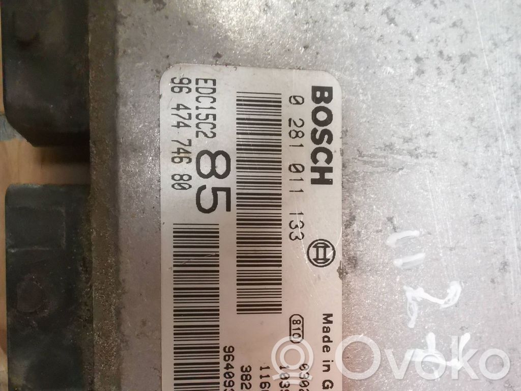 Engine control unit/module   9647474680,9640938180,0281011133