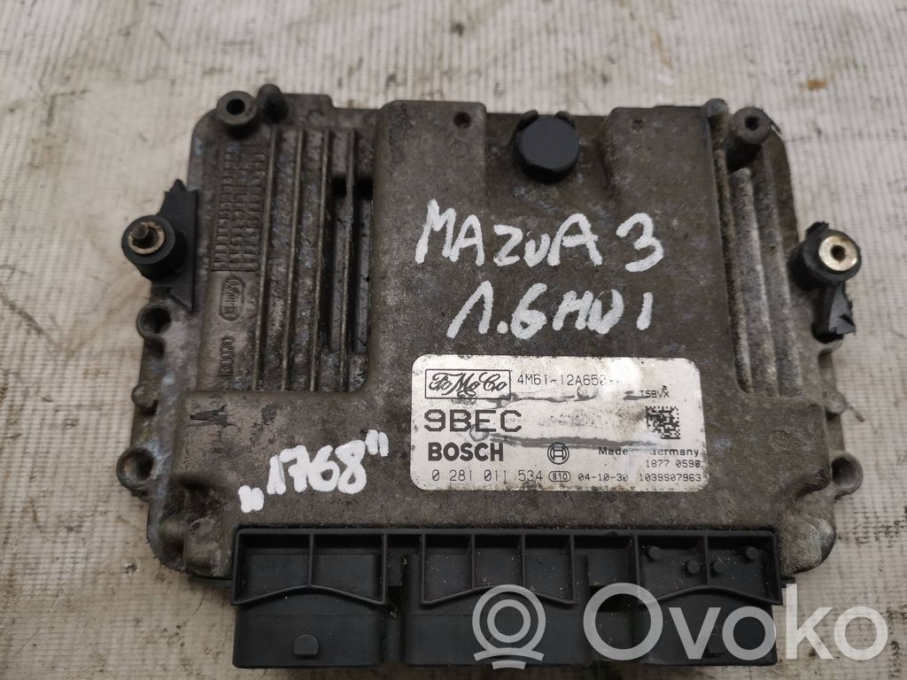 Engine control unit/module   4M6112A650,1039S07963,0281011534