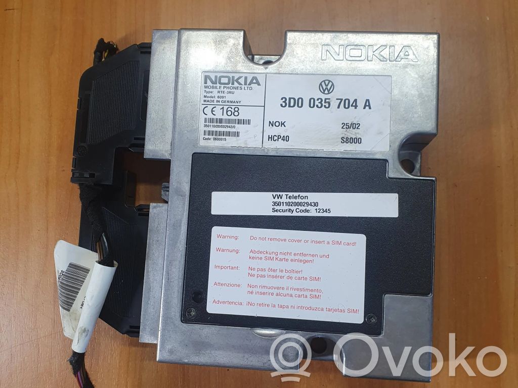 Volkswagen Phaeton Phone control unit/module 