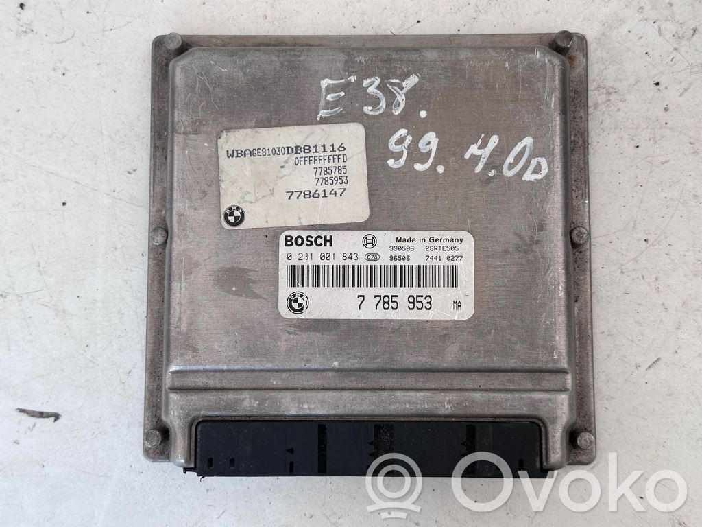 Engine control unit/module   7785953,7786147,0281001843