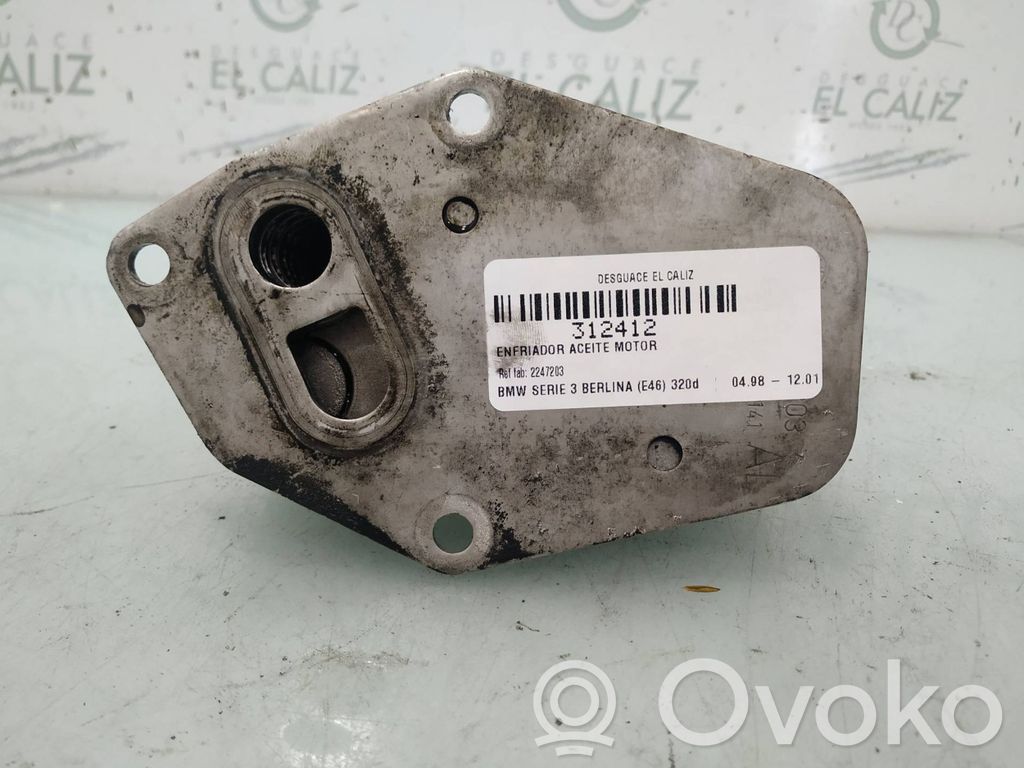 BMW 3 E46 Moottoriöljyn jäähdytinlaite 