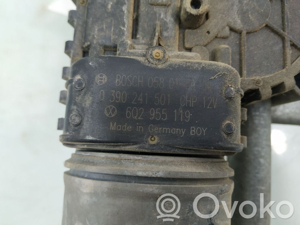 Seat Ibiza III (6L) Mechanizm i silniczek wycieraczek szyby przedniej / czołowej 