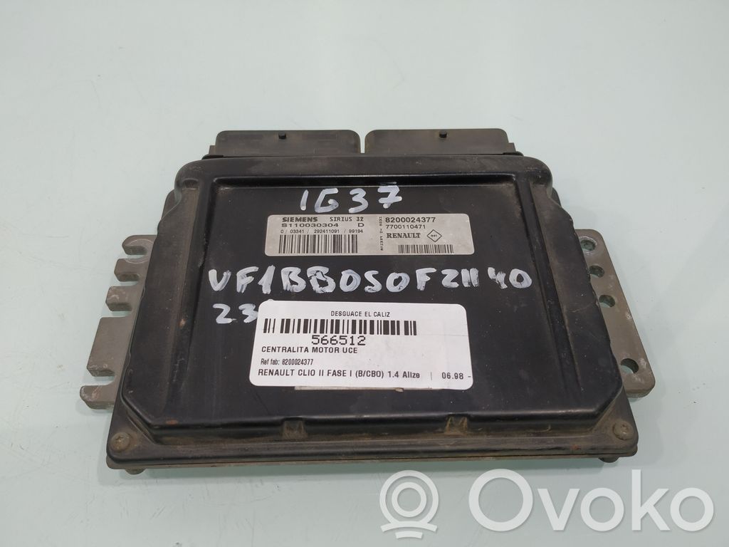 Renault Clio II Engine control unit/module 