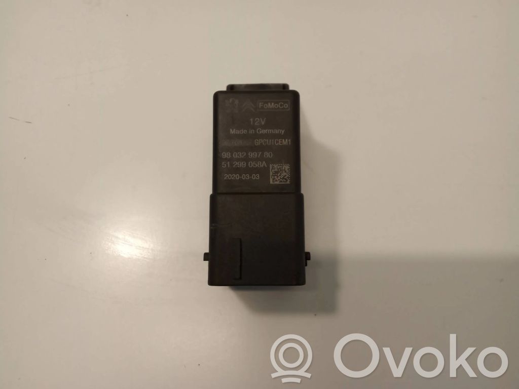 Peugeot 308 Przekaźnik / Modul układu ogrzewania wstępnego 