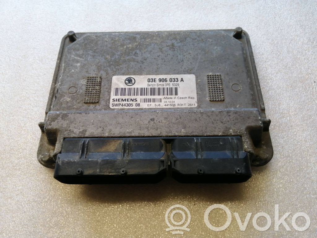 Engine control unit/module   03E906033A,3PE5329,5WP4430508