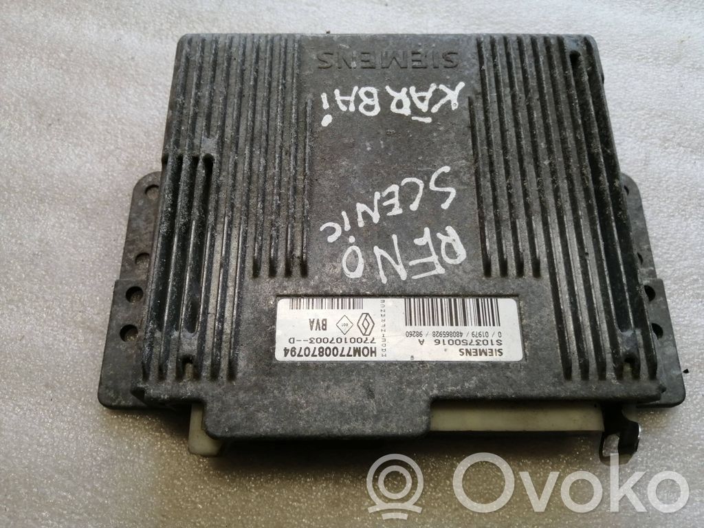 Engine control unit/module   7700107003D,77008707904,S103750016A