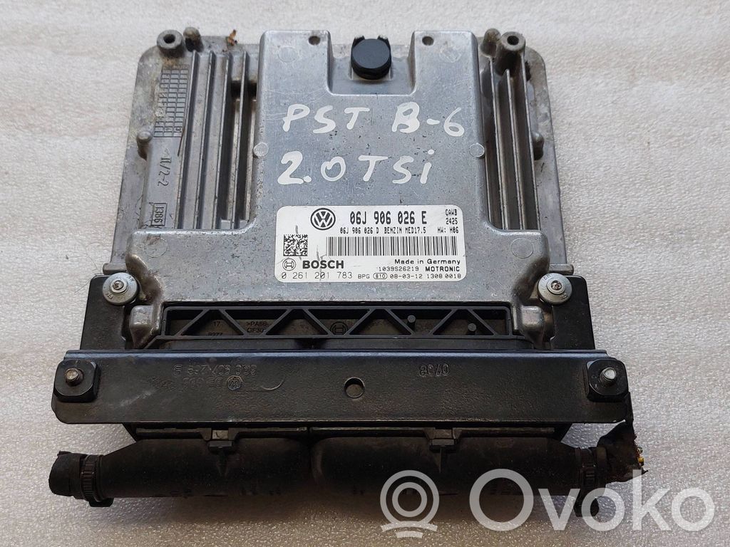 Engine control unit/module   06J906026E,06J906026D,0261201783