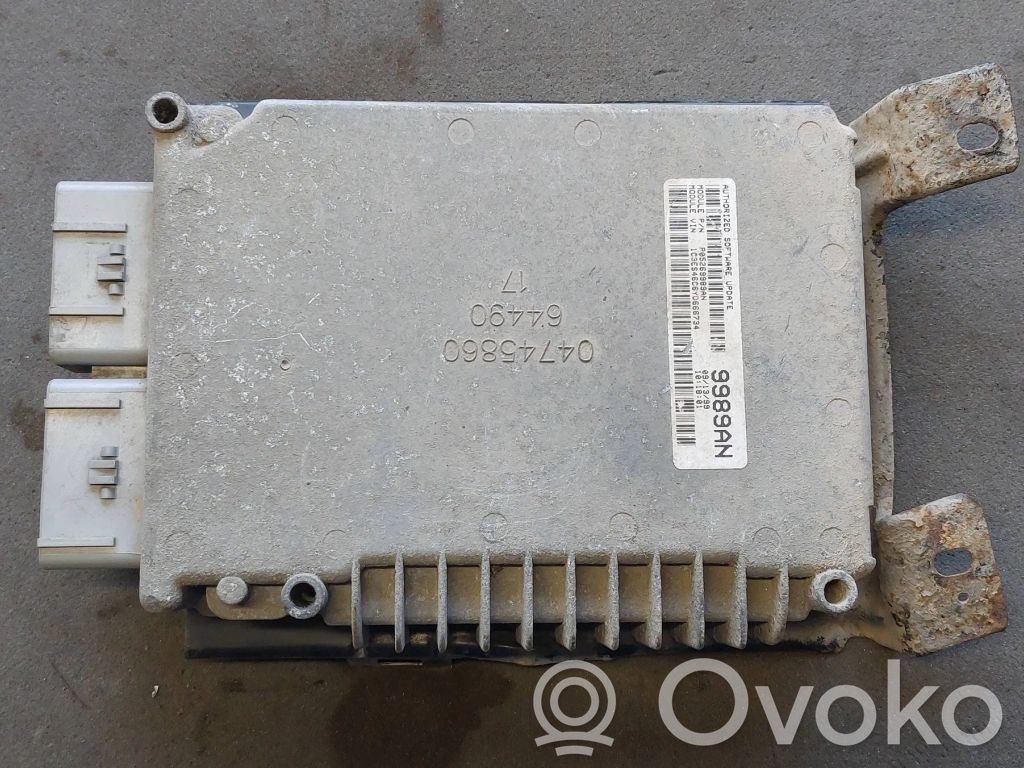 Engine control unit/module   P05269989AN,1C3ES46C6YD666734,9989AN