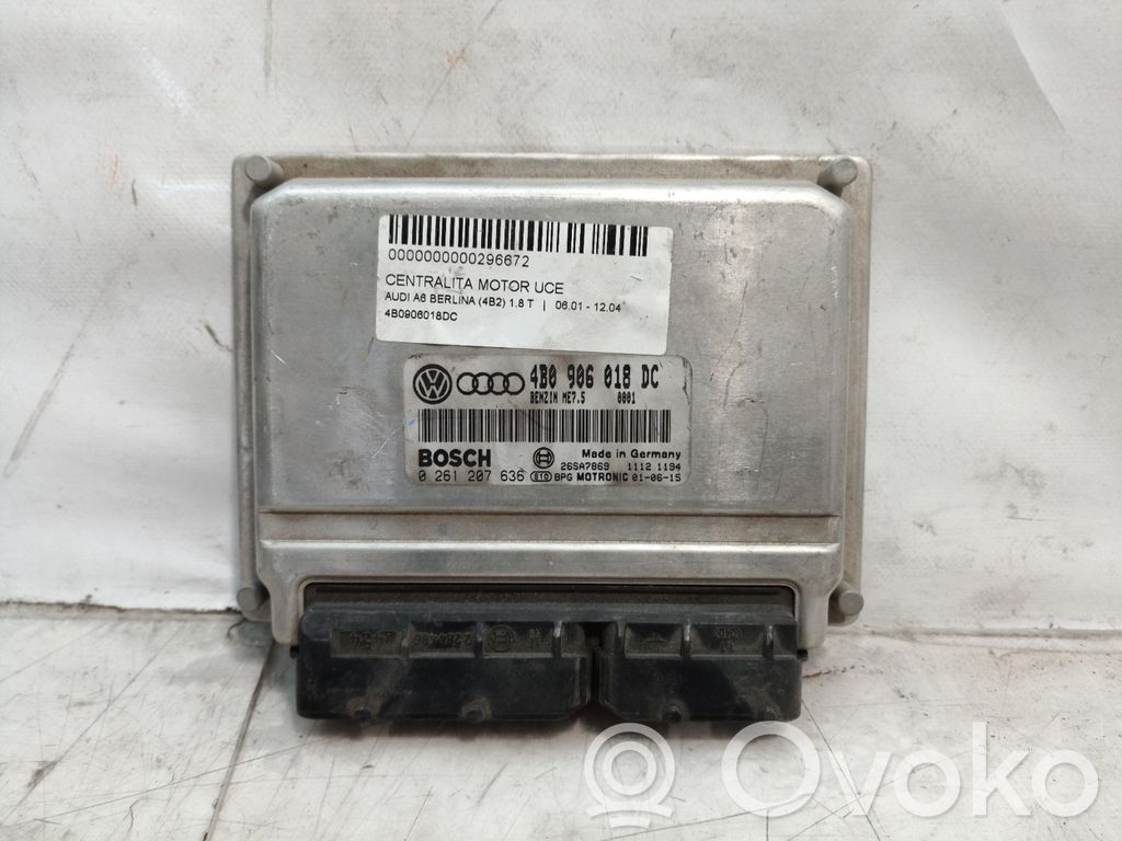 Unidad de control/módulo del motor   4B0906018DC,4B0906018DC,0261207636