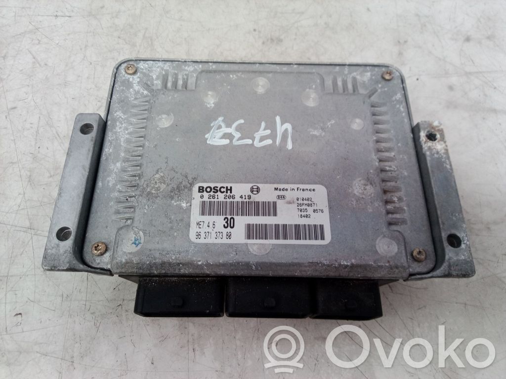 Engine control unit/module   0261206419,0261206419,9637137380