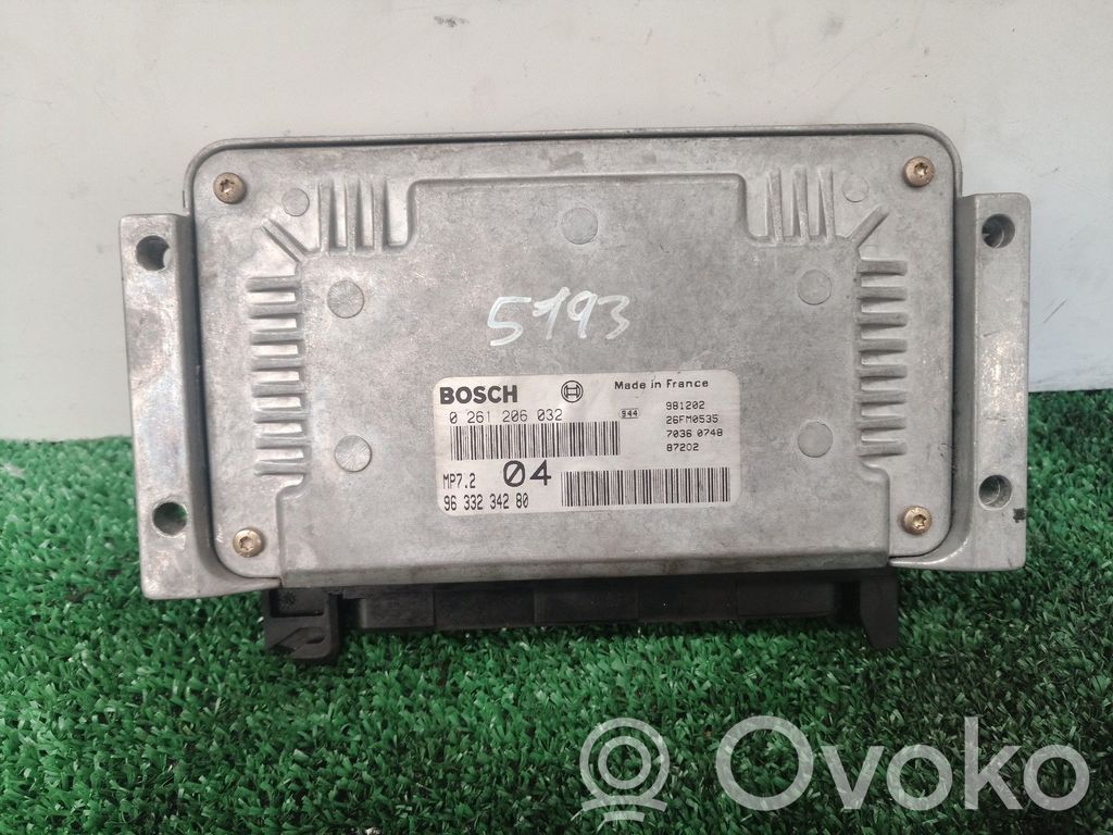 Peugeot 206+ Engine control unit/module 