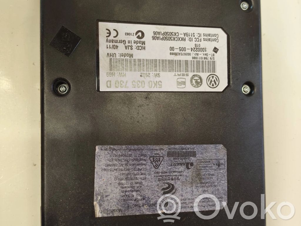 Volkswagen PASSAT B7 Bluetooth control unit module 
