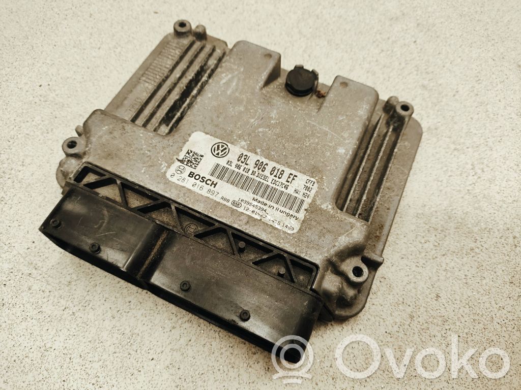 Engine control unit/module   03L906018EF,0281016897,03L906018BR
