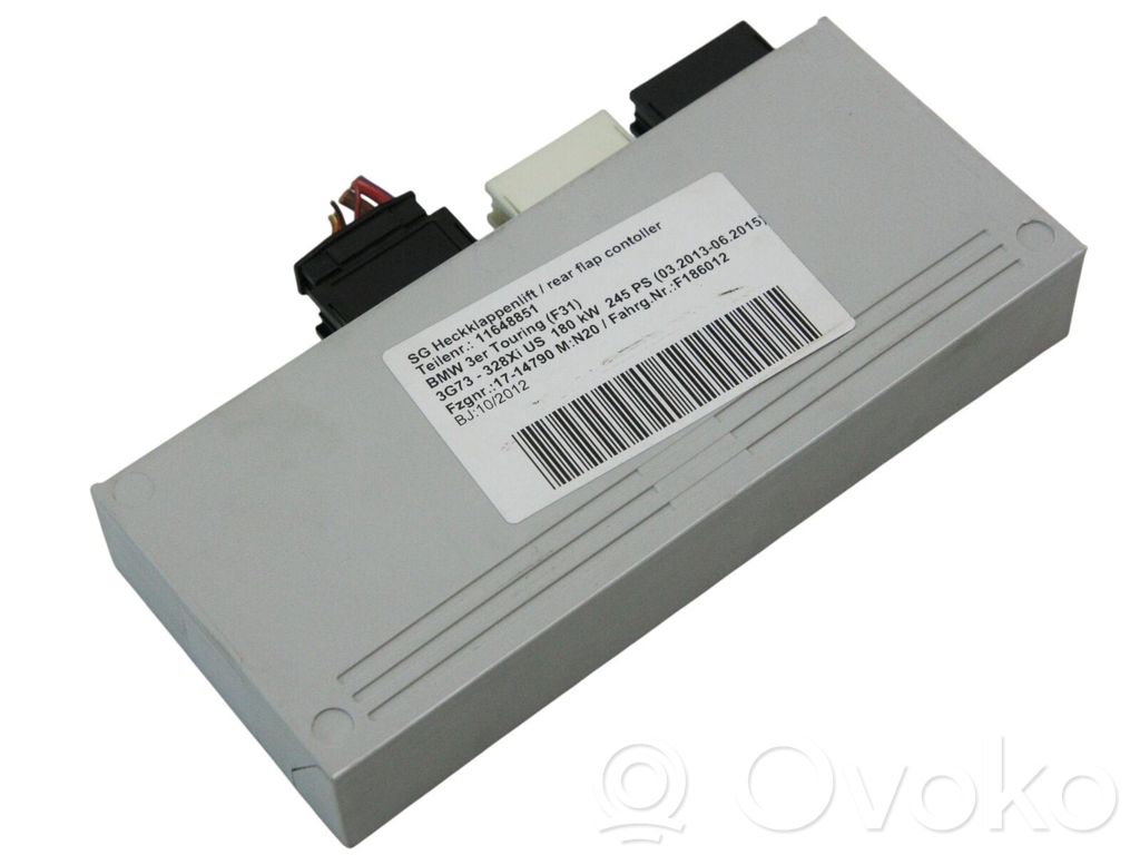 BMW 3 F30 F35 F31 Tailgate/trunk control unit/module 