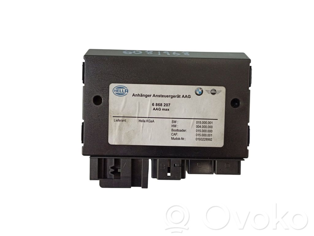BMW 3 F30 F35 F31 Unidad de control/módulo de la barra de remolque 
