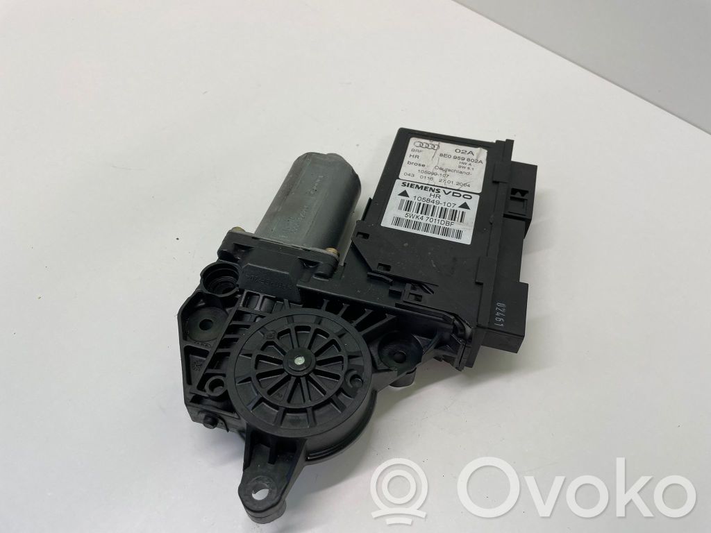 Audi A4 S4 B7 8E 8H Moteur de lève-vitre de porte avant 