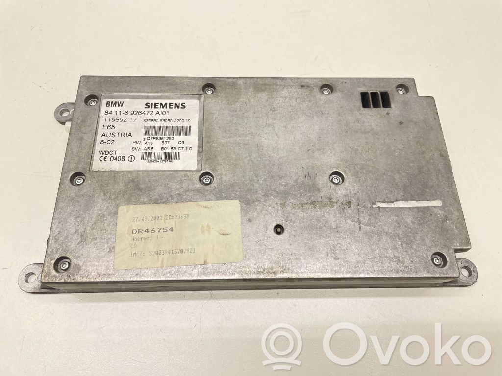 BMW 7 E65 E66 Phone control unit/module 
