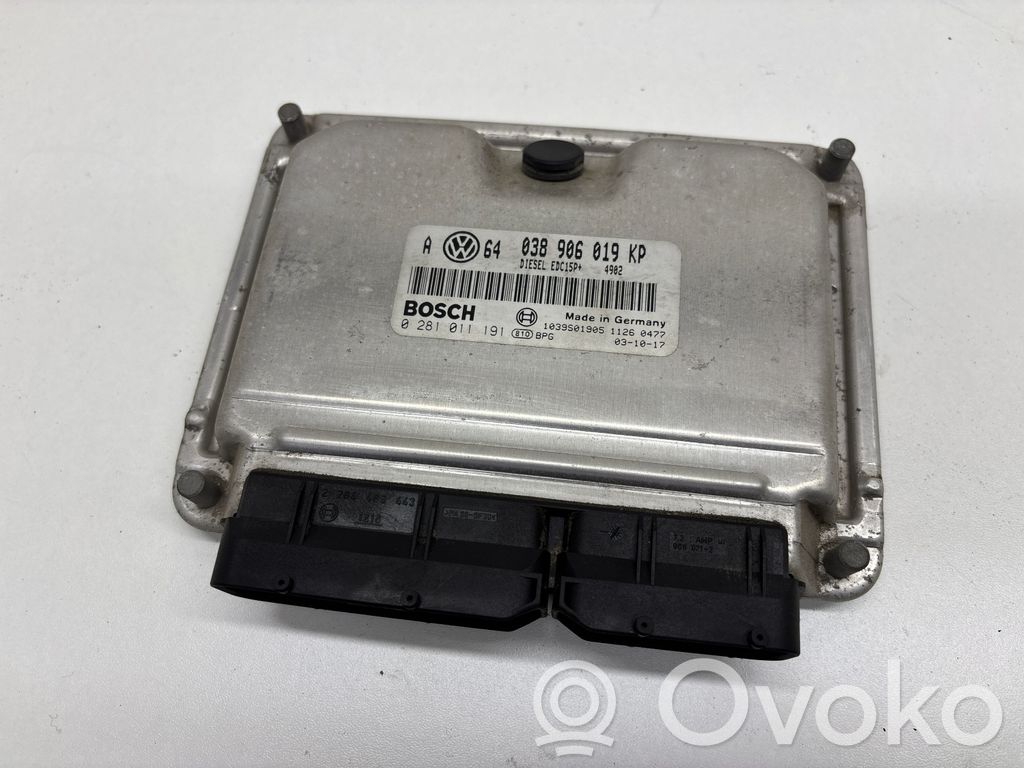 Engine control unit/module   038906019KP,0281011191