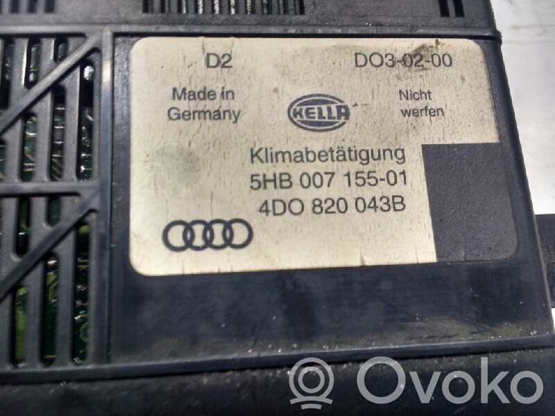 Audi A8 S8 D2 4D Climate control unit 