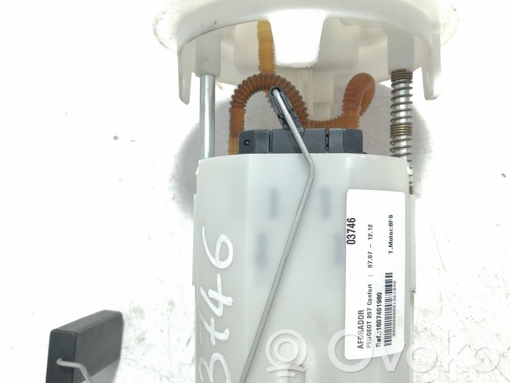 Peugeot 207 Sensor de nivel de combustible