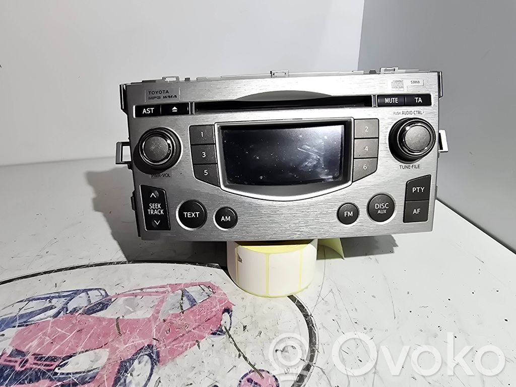 Toyota Verso Radio / CD/DVD atskaņotājs / navigācija 