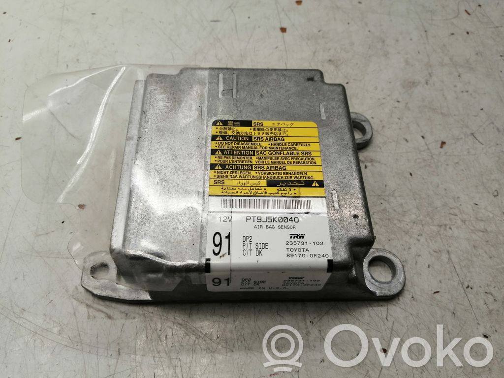 Toyota Corolla Verso AR10 Airbag control unit/module 