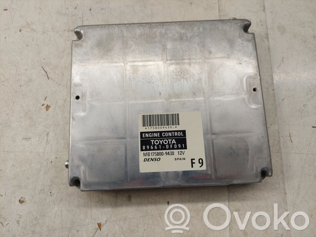 Toyota Corolla Verso AR10 Sterownik / Moduł ECU 