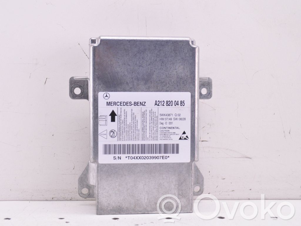 Mercedes-Benz E W212 Airbag control unit/module 