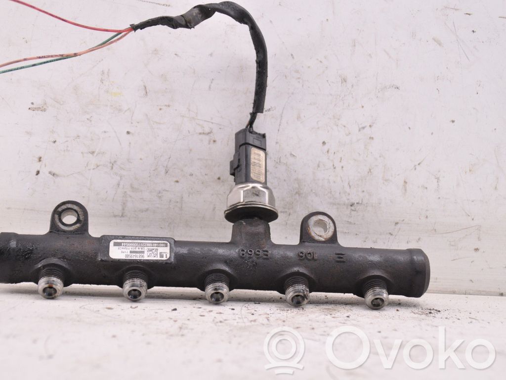 Citroen C4 I Picasso Kraftstoffverteiler Einspritzleiste Verteilerrohr 