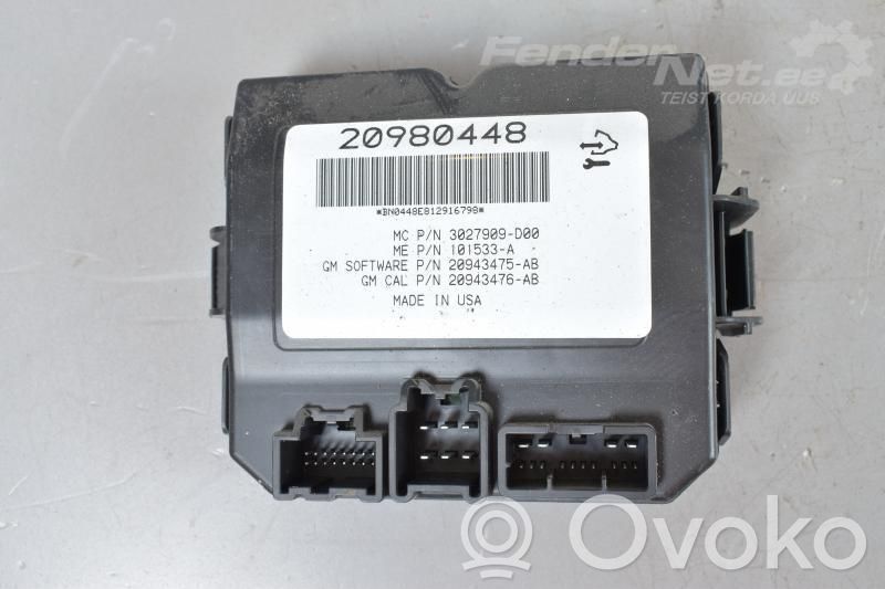 Opel Insignia A Tailgate/trunk control unit/module 
