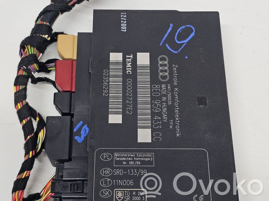 Audi A4 S4 B7 8E 8H Module confort 