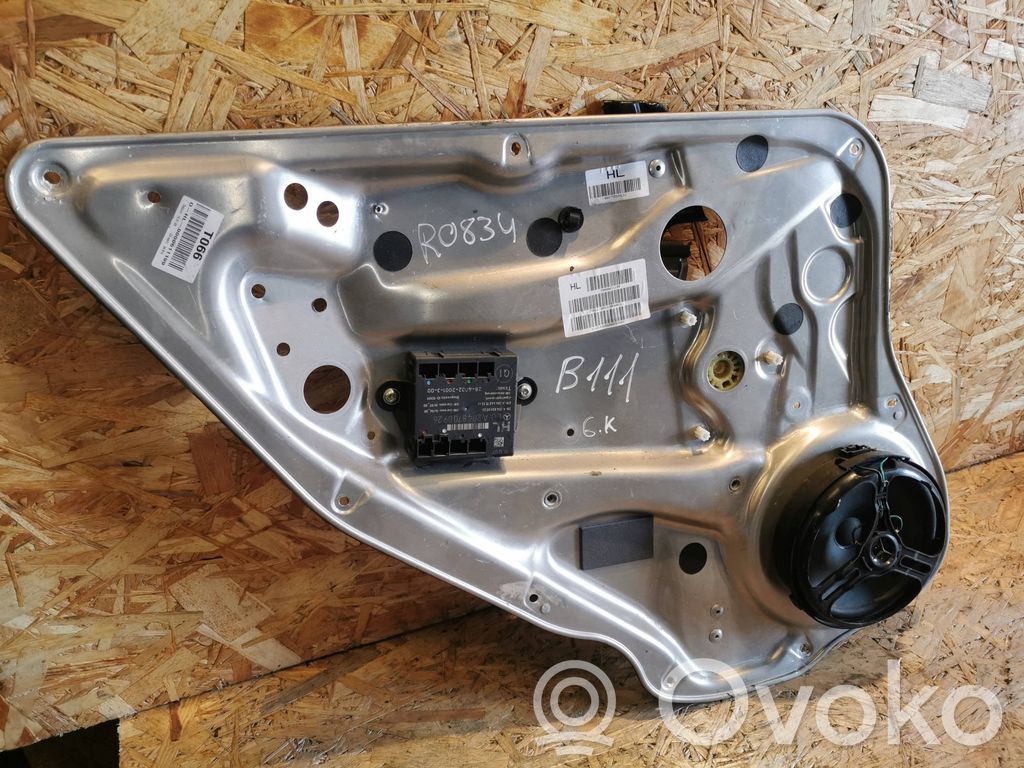 Mercedes-Benz C W204 Mechanizm podnoszenia szyby tylnej bez silnika 
