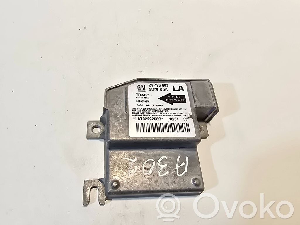 Airbag control unit/module   24439952,327963935,LAT02292680