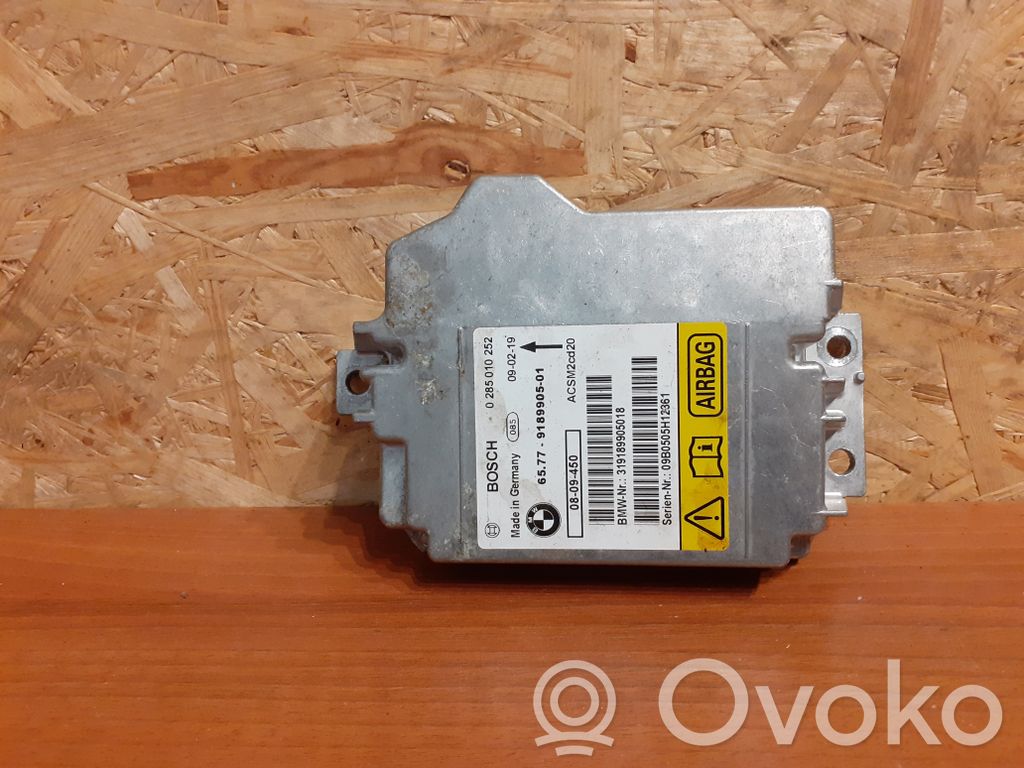 BMW X5 E70 Module de contrôle airbag 