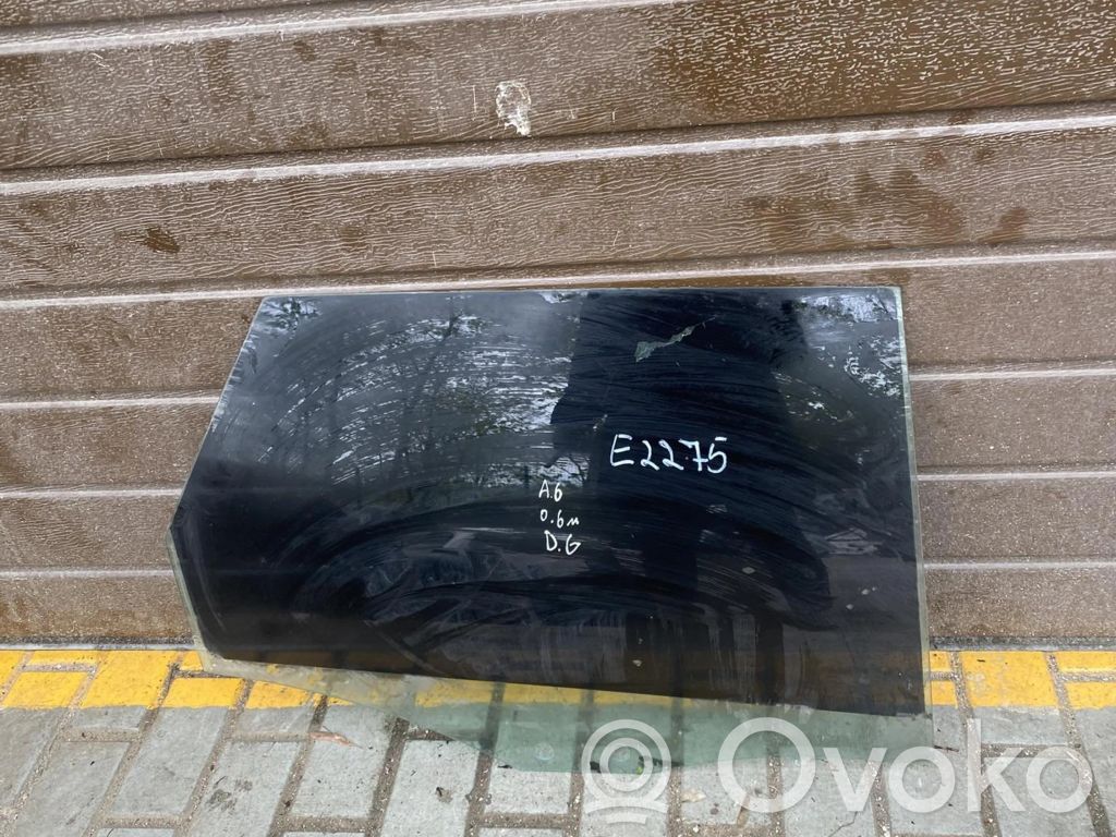 Audi A6 S6 C6 4F Rear door window glass 
