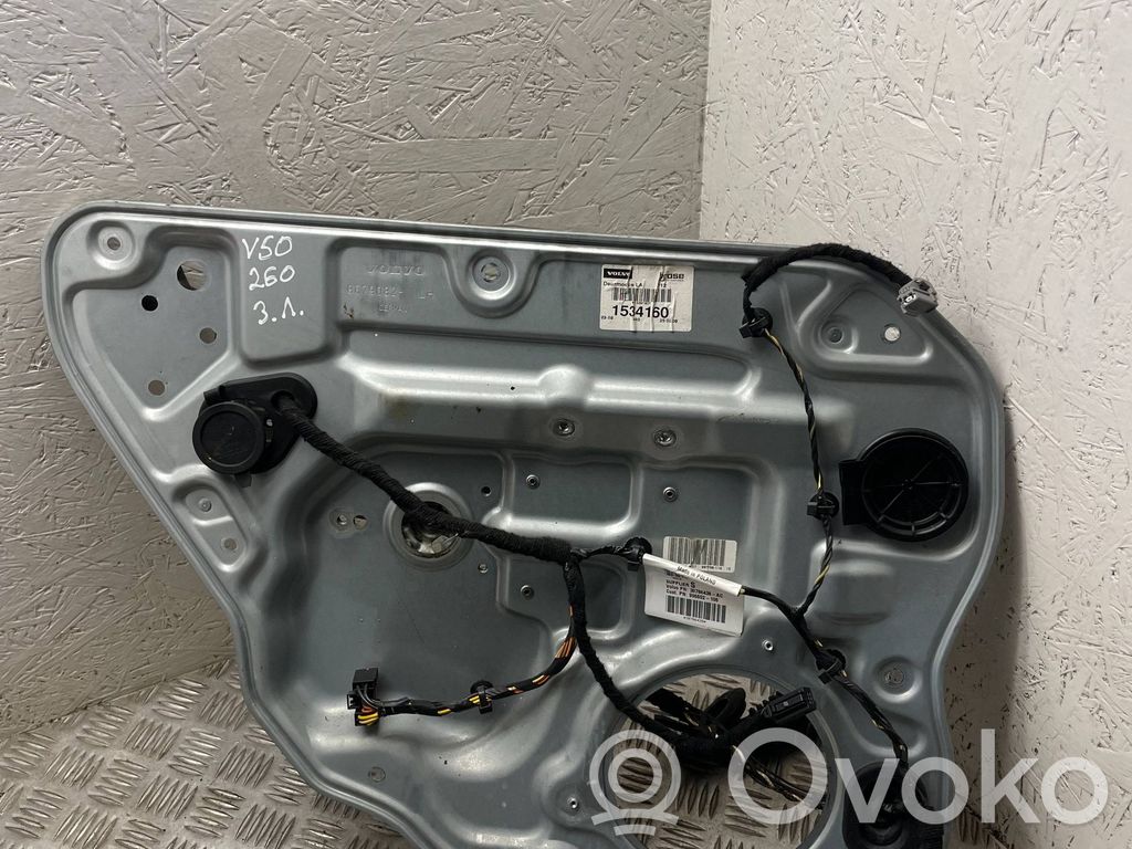 Volvo V50 Rear window lifting mechanism without motor 