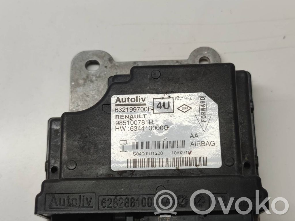Airbag control unit/module   632199700E,985100781R,S040GFD1208,628288100