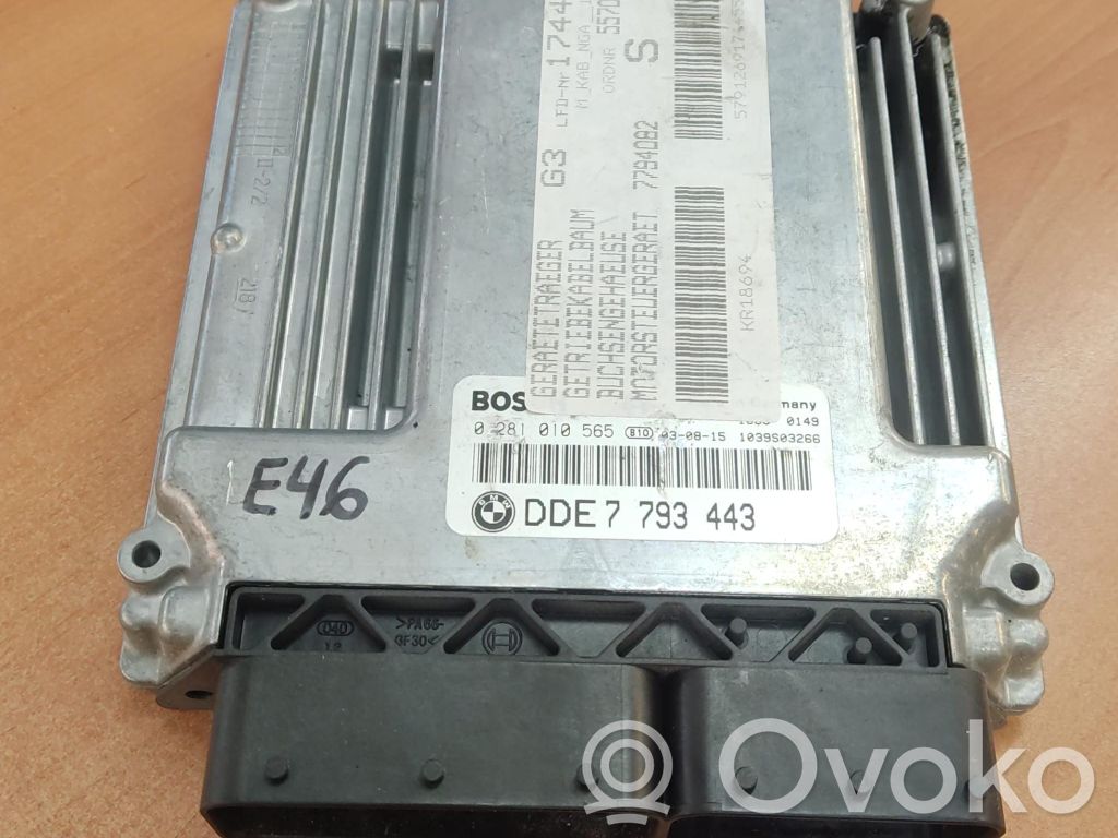 Unidad de control/módulo del motor   DDE7793443,7794082