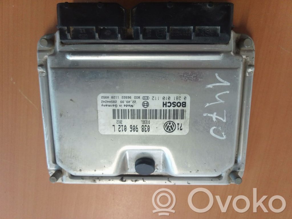 Unidad de control/módulo del motor   0281010112,38906012L